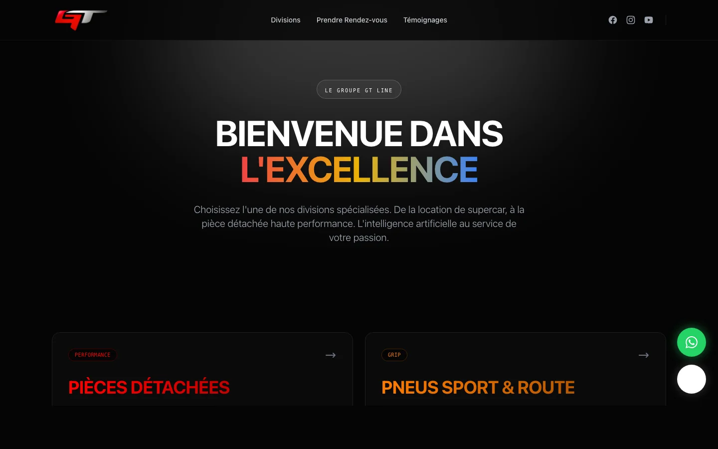 Site GT Line — en cours de livraison